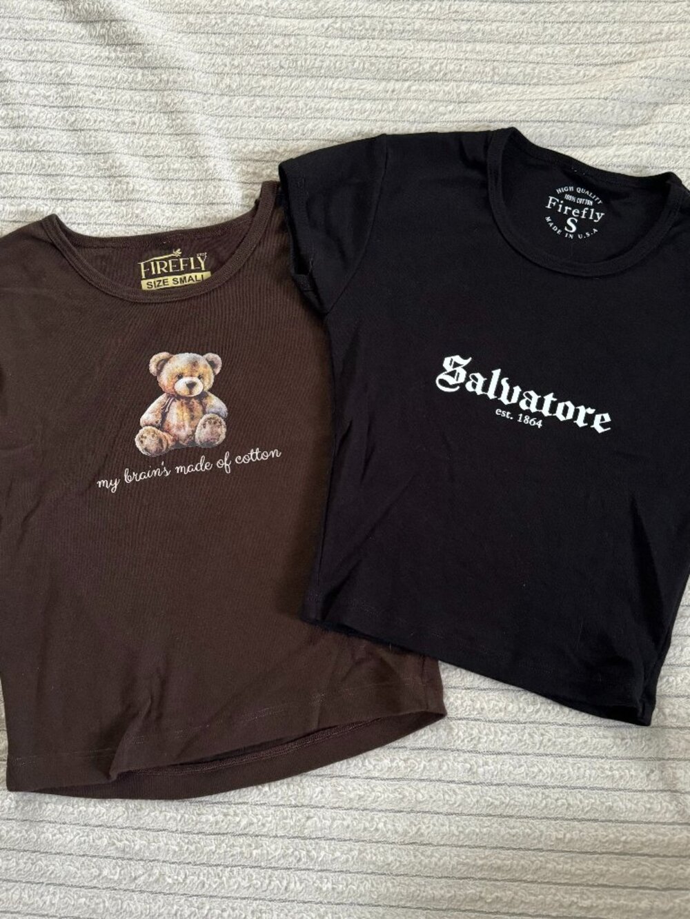 Two (2) Graphic Baby Tees The Vampire Diaries
